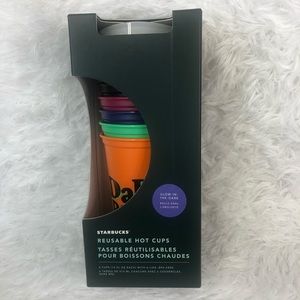 NWT Starbucks 2020 Halloween glow in the dark cups